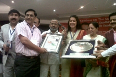 Mr. Mukessh Sharrma and Mr. Shamim A. Khan with others in award function.