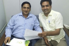 Mr. Mukessh Sharrma - SSS Secretary with Mr. Kapil Mishra Honorable Delhi Tourism Minister