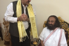 Mr. Amod Sharma with Sri Sri Ravi Shankar Ji