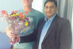 Mr. Mukessh Sharrma with Mr. Jaush from USA